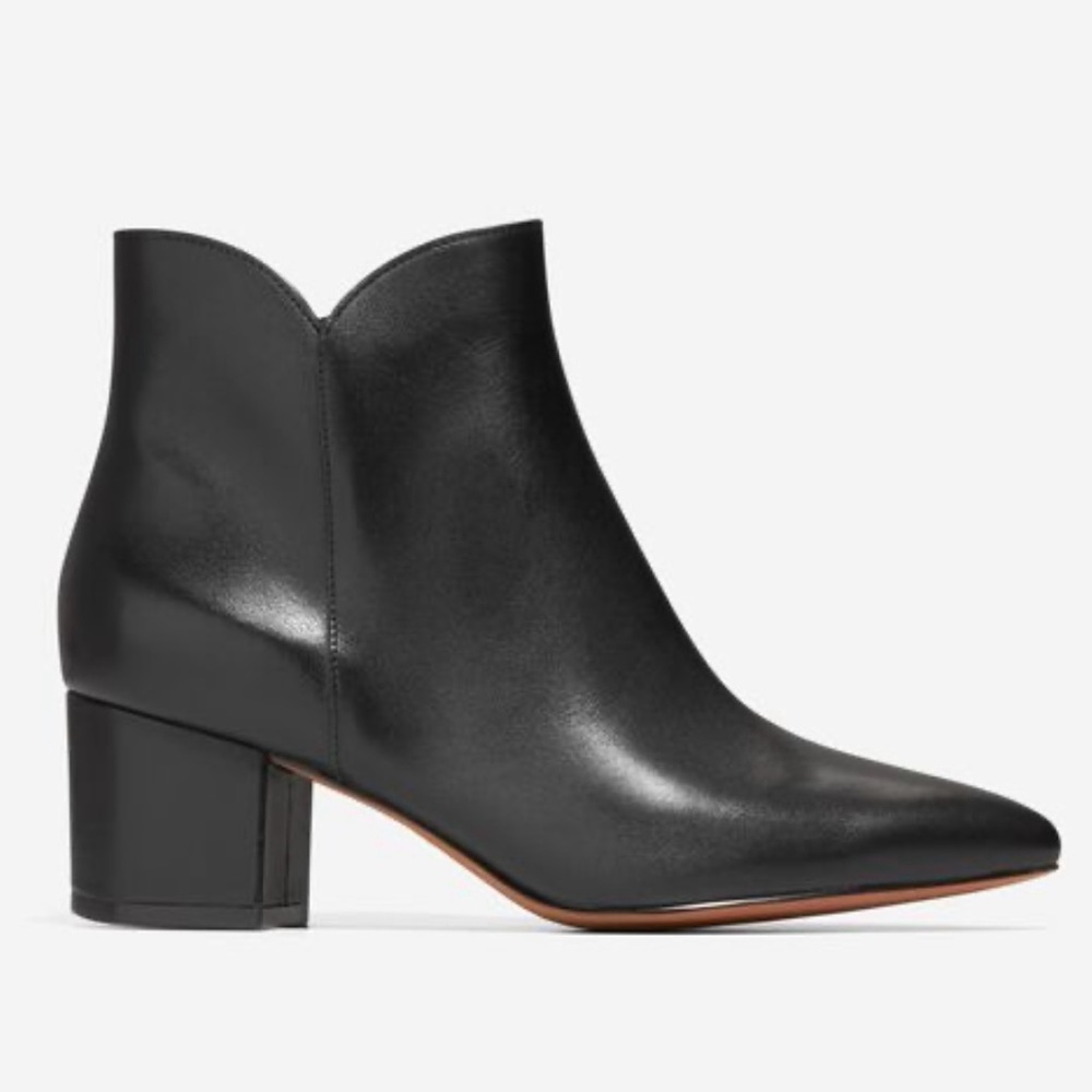 Cole Haan Elyse Leather Booties Size 7.5